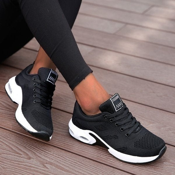 Sienna | Women's Breathable Mesh Lace-Up Trainers