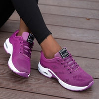 Sienna | Women's Breathable Mesh Lace-Up Trainers