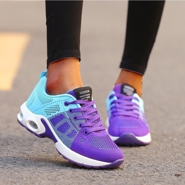 Sienna | Women's Breathable Mesh Lace-Up Trainers