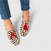 Ella | Women's Cushioned Leopard Print Tassel Loafers