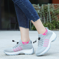 Scarlett | Women's Memory-Foam Lace-Up Platform Trainers