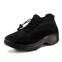 Scarlett | Women's Memory-Foam Lace-Up Platform Trainers
