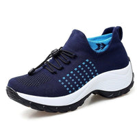 Scarlett | Women's Memory-Foam Lace-Up Platform Trainers