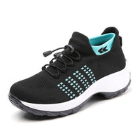Scarlett | Women's Memory-Foam Lace-Up Platform Trainers
