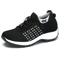 Scarlett | Women's Memory-Foam Lace-Up Platform Trainers