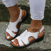 Rosie | Women's Orthopedic PU Leather Wedge Arch-Support Sandals