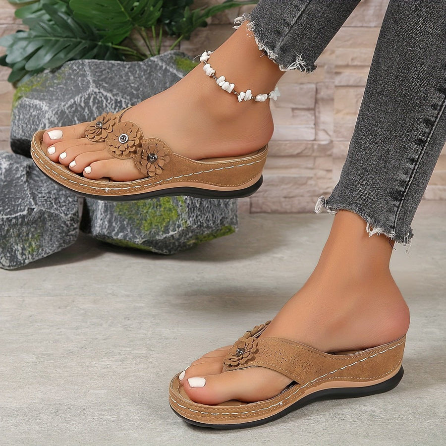 Sophie | Women's Slip-On Toe-Post Sandals