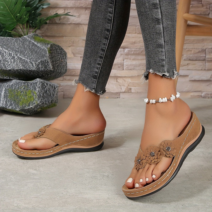 Sophie | Women's Slip-On Toe-Post Sandals
