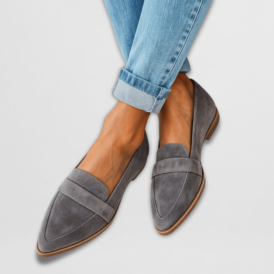 Victoria | Women's Suede Pointed-Toe Slip-On Loafers