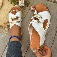 Eleanor | Women's Wedge Slip-On Cutout Sandals