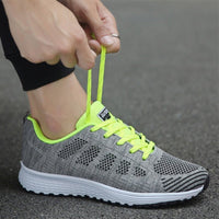Amelia | Women's Wide-Fit Lace-Up Mesh Knit Trainers