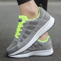 Amelia | Women's Wide-Fit Lace-Up Mesh Knit Trainers