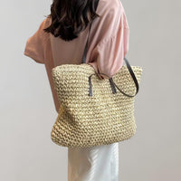 Scarlett | Women's Oversized Woven Raffia Bohemian Shoulder Tote Bag