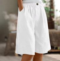 Layla | Women's Relaxed-Fit Elastic-Waist Bermuda Shorts