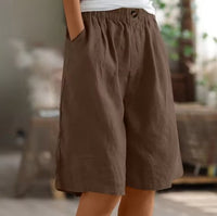 Layla | Women's Relaxed-Fit Elastic-Waist Bermuda Shorts