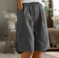 Layla | Women's Relaxed-Fit Elastic-Waist Bermuda Shorts