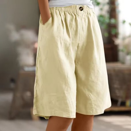 Layla | Women's Relaxed-Fit Elastic-Waist Bermuda Shorts