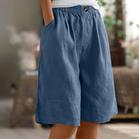 Layla | Women's Relaxed-Fit Elastic-Waist Bermuda Shorts