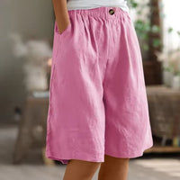 Layla | Women's Relaxed-Fit Elastic-Waist Bermuda Shorts