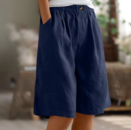 Layla | Women's Relaxed-Fit Elastic-Waist Bermuda Shorts