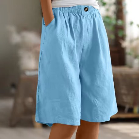 Layla | Women's Relaxed-Fit Elastic-Waist Bermuda Shorts