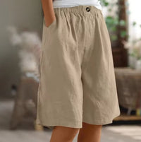 Layla | Women's Relaxed-Fit Elastic-Waist Bermuda Shorts