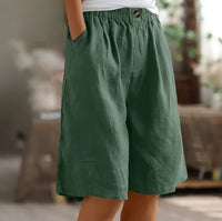 Layla | Women's Relaxed-Fit Elastic-Waist Bermuda Shorts