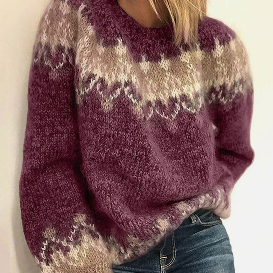 Rosie | Women's Relaxed-Fit Round-Neck Casual Knit Winter Sweater