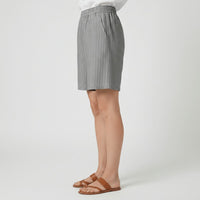 Scarlett | Women's Relaxed-Fit Striped Elastic-Waist Bermuda Shorts