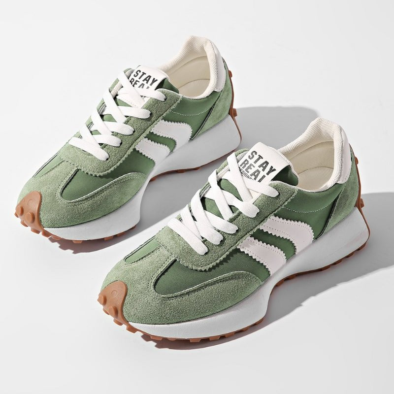 Aria | Women's Retro Platform Chunky Lace-Up Sneakers