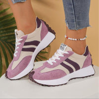 Aria | Women's Retro Platform Chunky Lace-Up Sneakers