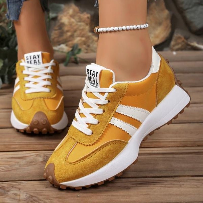 Aria | Women's Retro Platform Chunky Lace-Up Sneakers