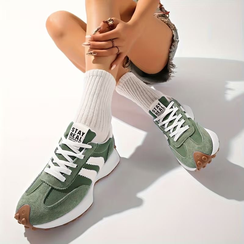Aria | Women's Retro Platform Chunky Lace-Up Sneakers