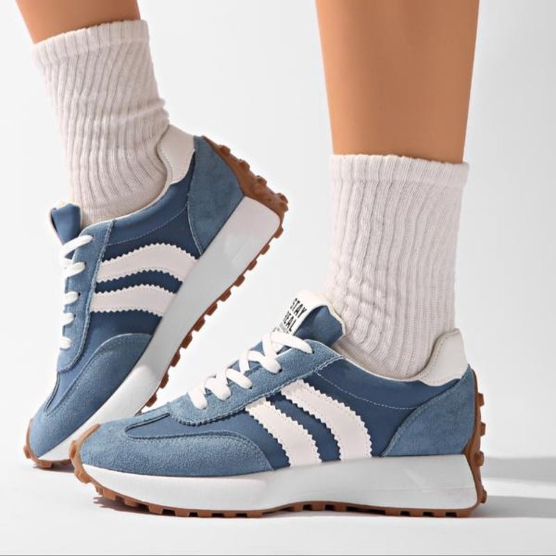 Aria | Women's Retro Platform Chunky Lace-Up Sneakers