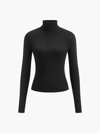 Madison | Women's Ribbed Turtleneck Lightweight Knit Sweater
