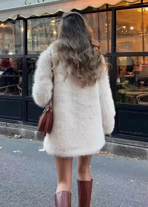 Women's Faux Fur Coat Shawl Collar