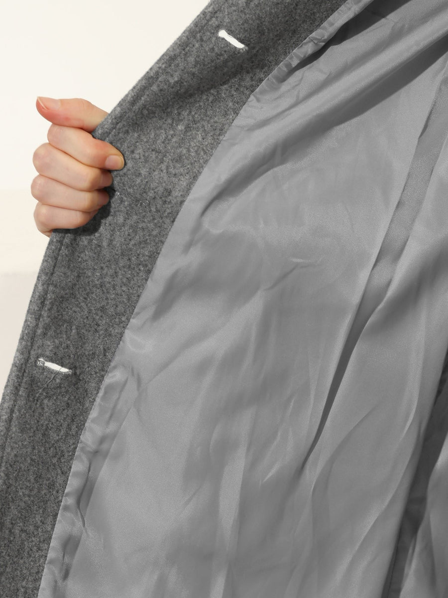 Luna | Women's Single-Breasted Structured Mid-Length Winter Coat