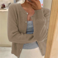 Emily | Women's Soft Knit Button-Up Cardigan Jumper