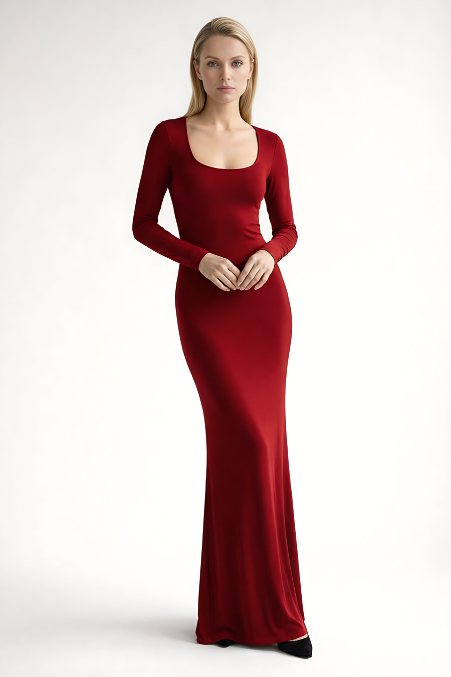 EDEN | SQUARE NECK MAXI DRESS