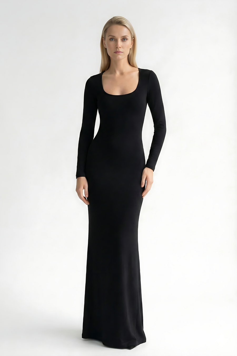 EDEN | SQUARE NECK MAXI DRESS