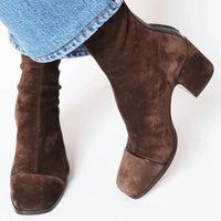 Sienna | Women's Square-Toe Block Heel Ankle Boots