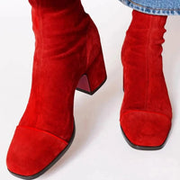 Sienna | Women's Square-Toe Block Heel Ankle Boots