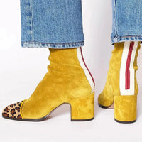 Sienna | Women's Square-Toe Block Heel Ankle Boots