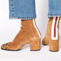 Sienna | Women's Square-Toe Block Heel Ankle Boots