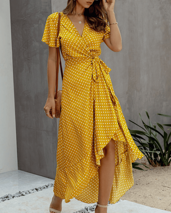 MAREN | WRAP MIDI DRESS