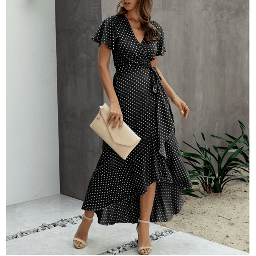 MAREN | WRAP MIDI DRESS
