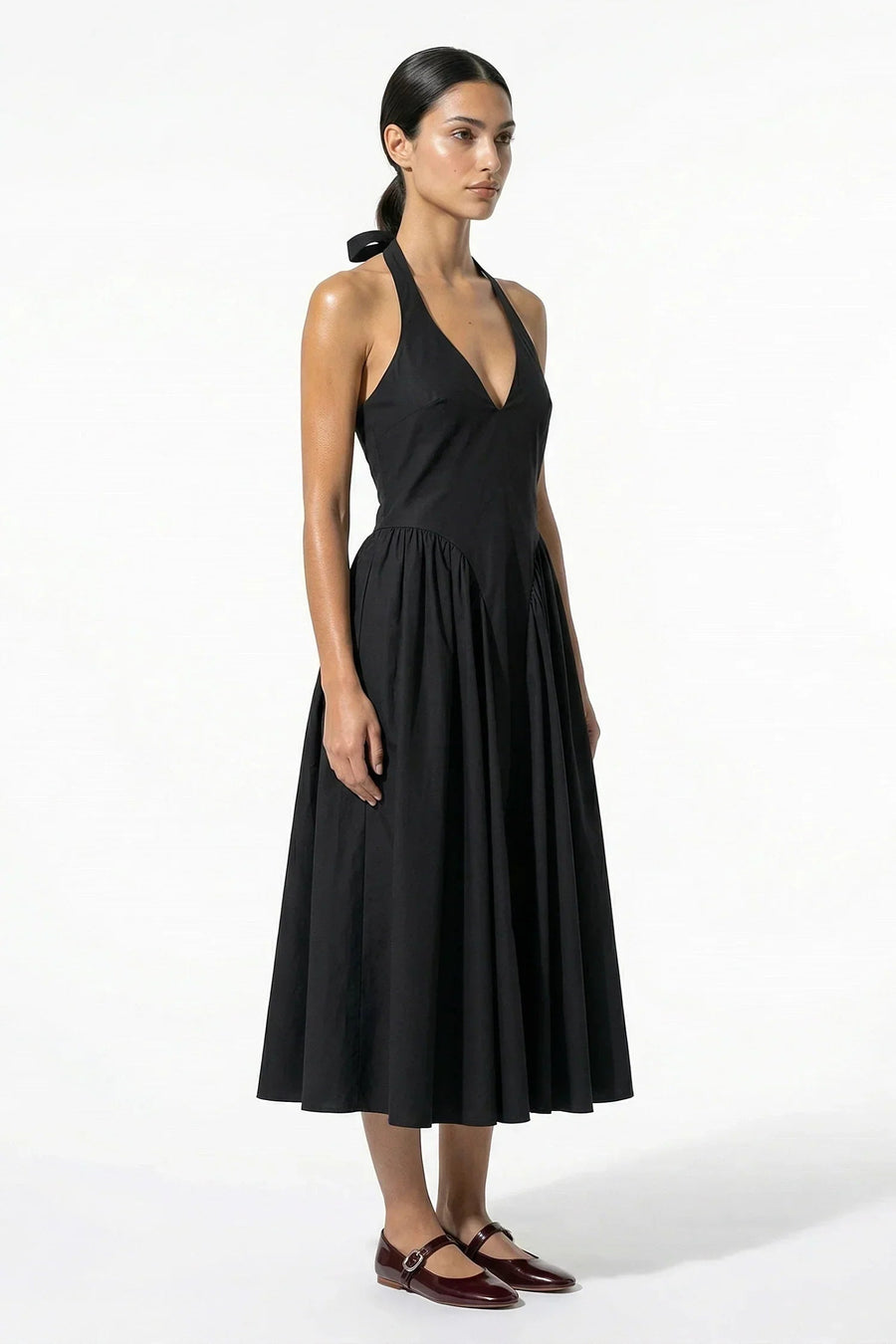 Marguerite | Halter Midi Dress