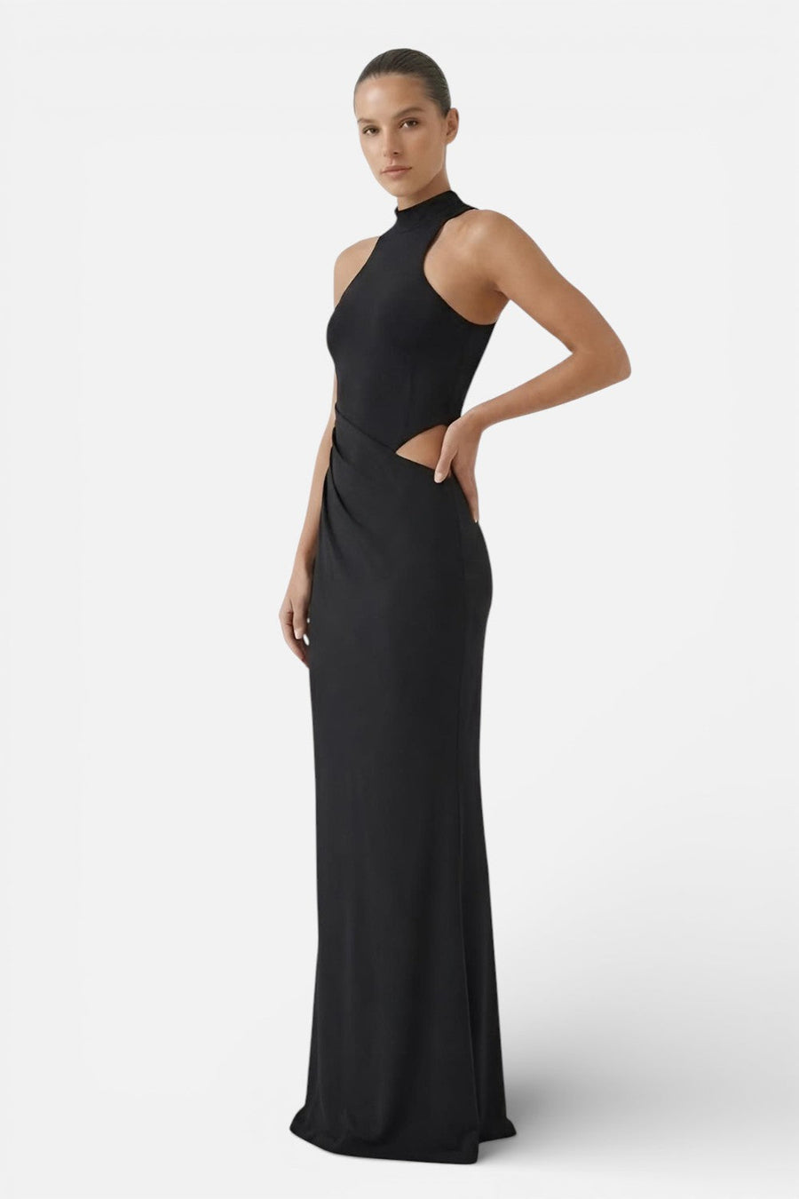 MIREILLE | HALTER MAXI DRESS