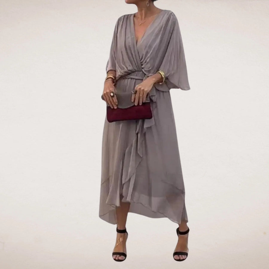 HALLE | WRAP MIDI DRESS