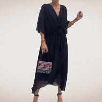 HALLE | WRAP MIDI DRESS